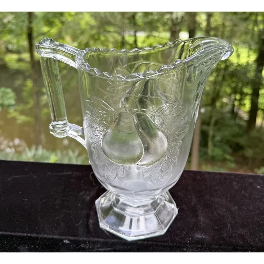 Jeannette Glass- Adams Baltimore Pear Depression Glass Clear Creamer